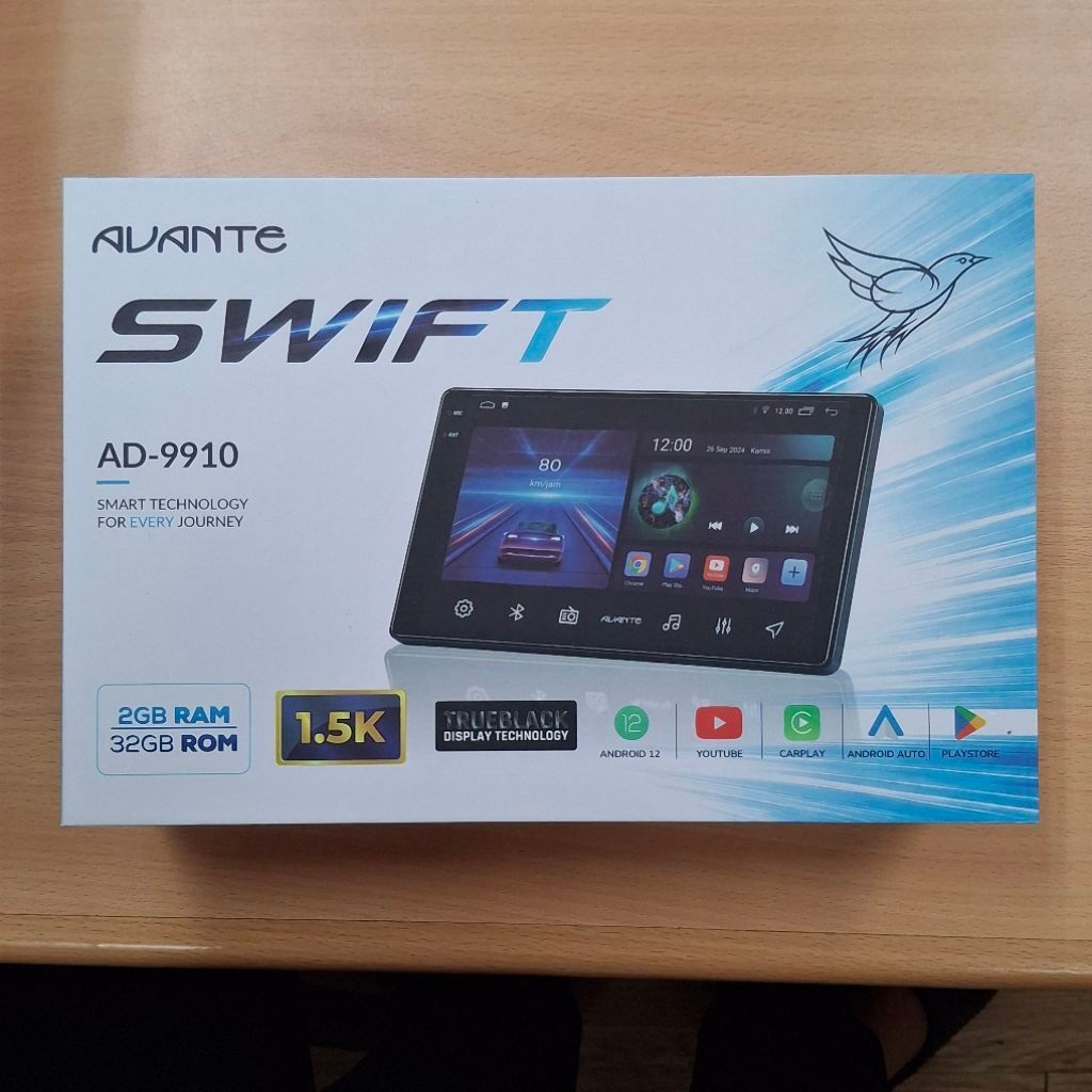 Head unit mobil AVANTE SWIFT AD-9910 RAM 2 ROM 32