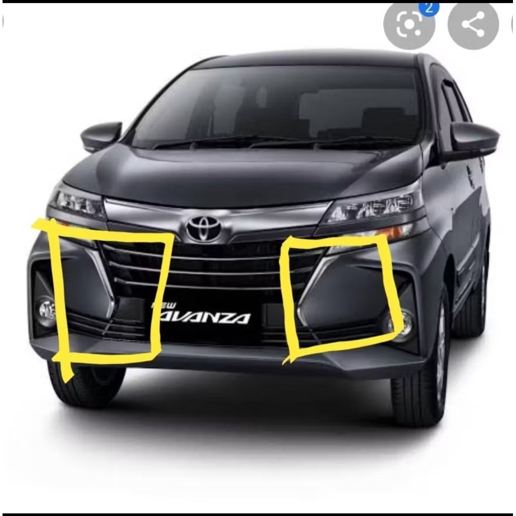 Garnish lis bumper chrome Avanza Xenia 2019