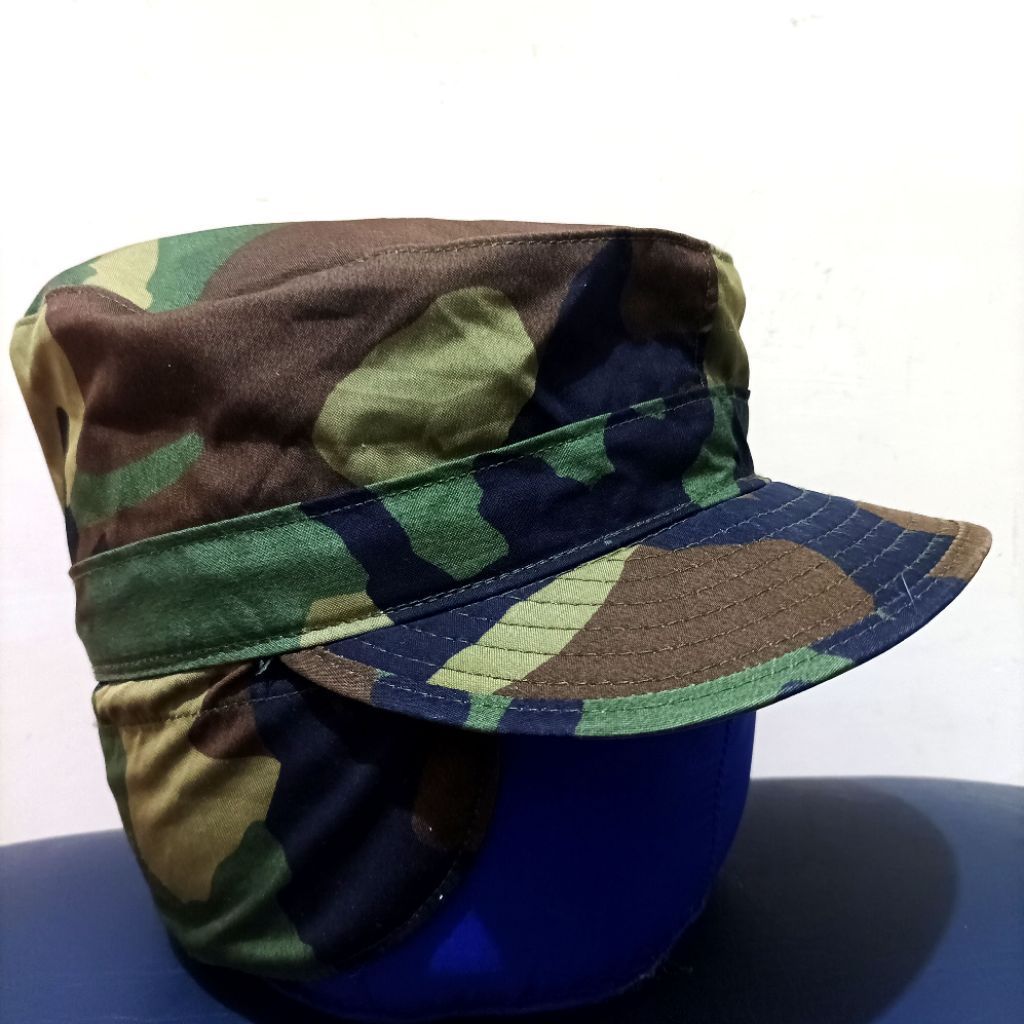 Topi Komando Vintage Combat Woodland Issue US Army Twill OG 507