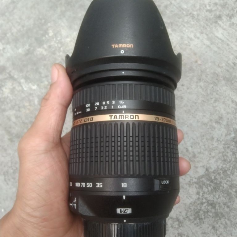Lensa tamron 18 270mm VC for Nikon mulus