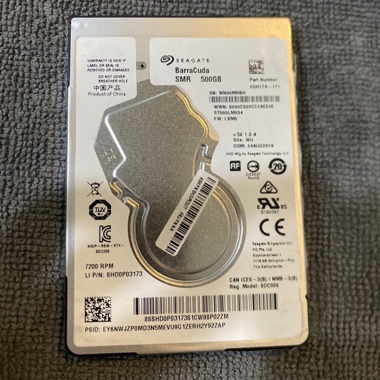 Hardisk laptop merk seagate barracuda 500gb