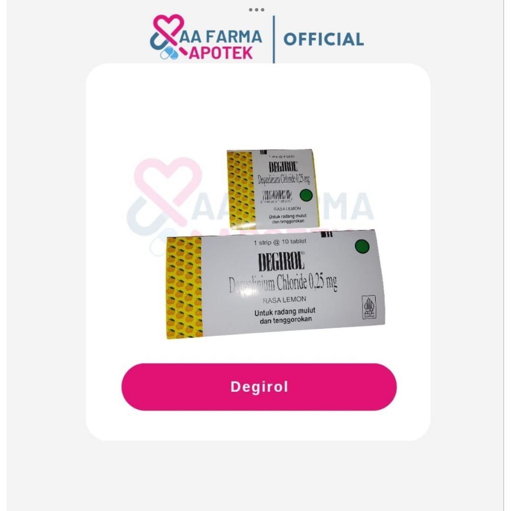 Degirol tablet hisap