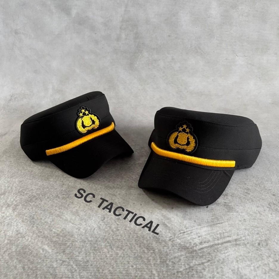 Topi Komando PAMA POLRI SUPER Premium / Pilkep Komando PAMA POLRI Terbaru