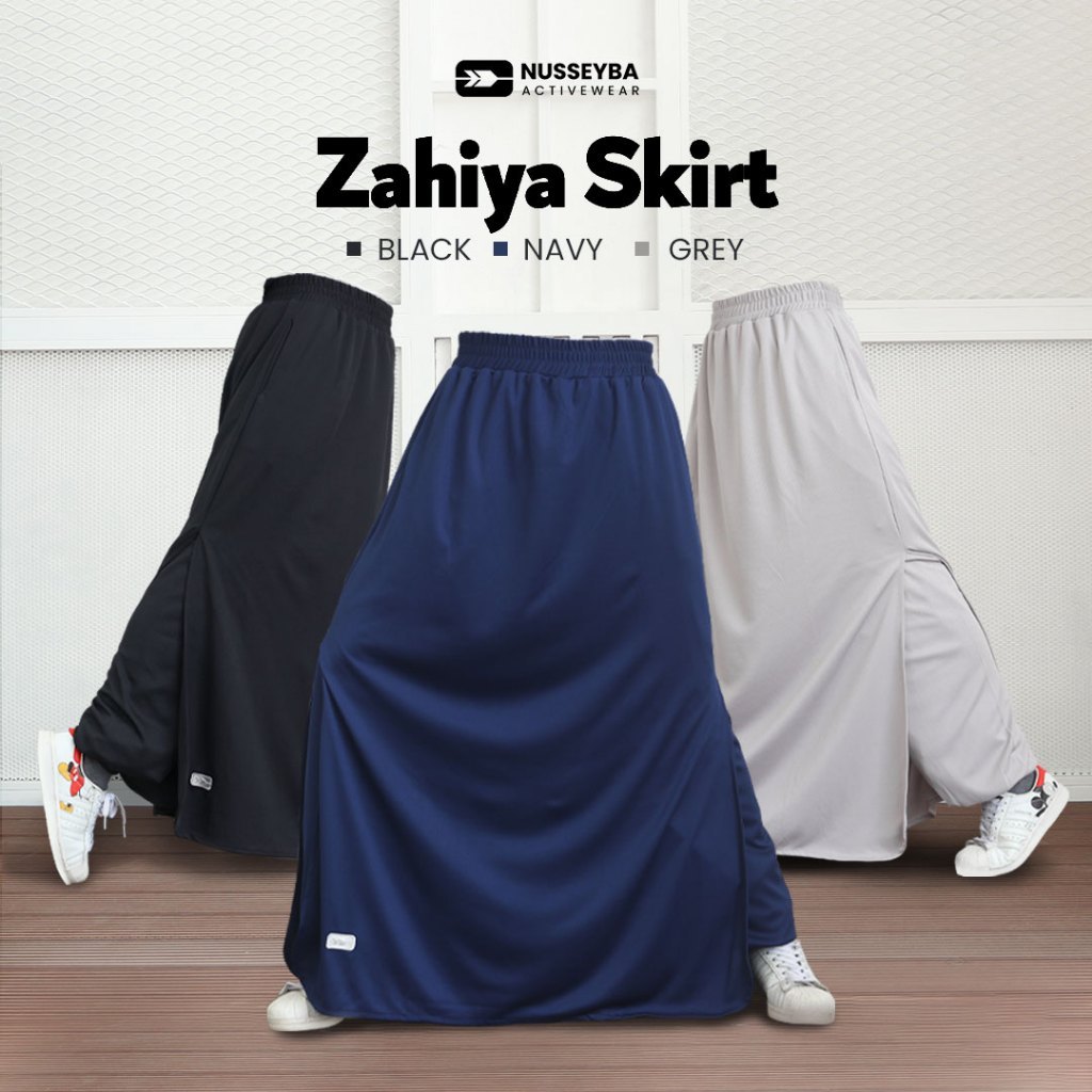 Nusseyba Zahiya Skirt (Hanya Rok Celana) Rok Celana Olahraga Rok Celana Wanita Muslimah (Rokcel)