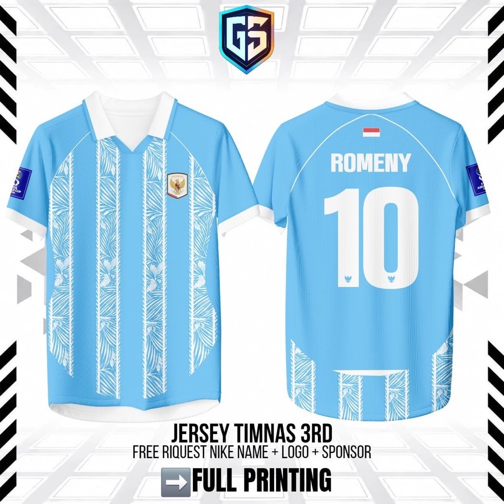 JERSEY TIMNAS INDONESIA THIRD TERBARU 2026/2027 - JERSEY TIMNAS INDONESIA BIRU KETIGA 2027