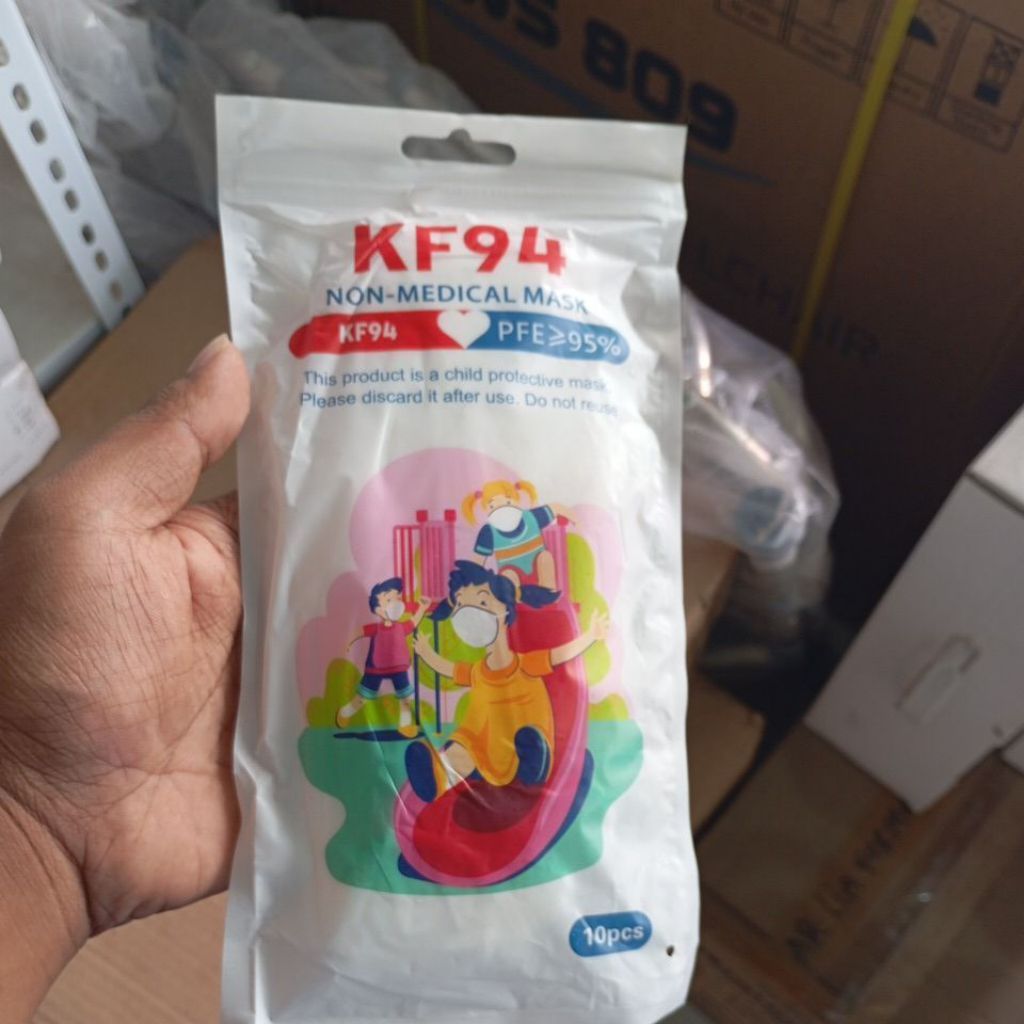 KF94 Masker Anak Non-Medikal Masker PFE ≥95% 10 pcs Masker Protektif Anak
