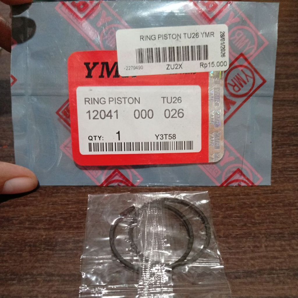 Ring Piston Sprayer Gendong Tu26 / Ring Seher Tu26 / Ring Piston Tu26 / Ring Piston Mesin Hama /Gend