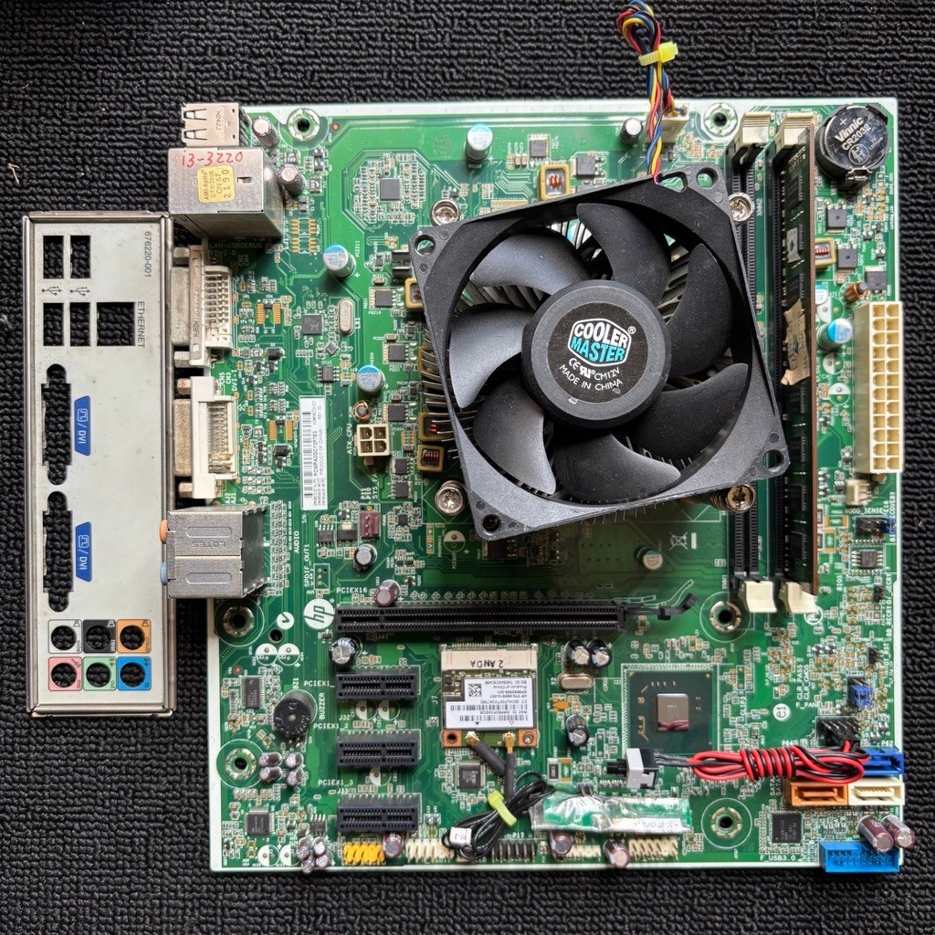 MOBO HP H61 + CORE I3 3220 3.3GHZ + RAM 2GB + FAN LGA 1155 DDR3 WIFI