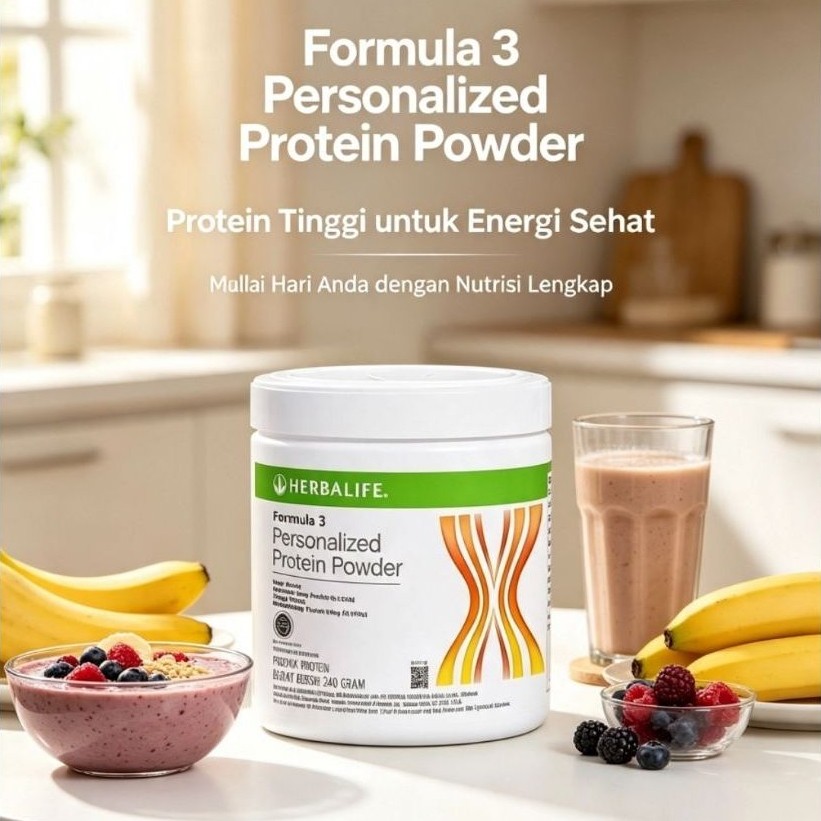 Herbalife Formula 3 Personalized Protein Powder Drink PPP Minuman Penambah Stamina Energy Setiap Har