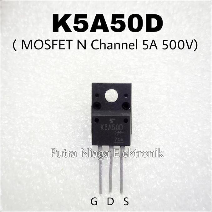 MOSFET K5A50D / TK5A50D N CHANNEL TO-220 / 5A 500V K5A50 5N50