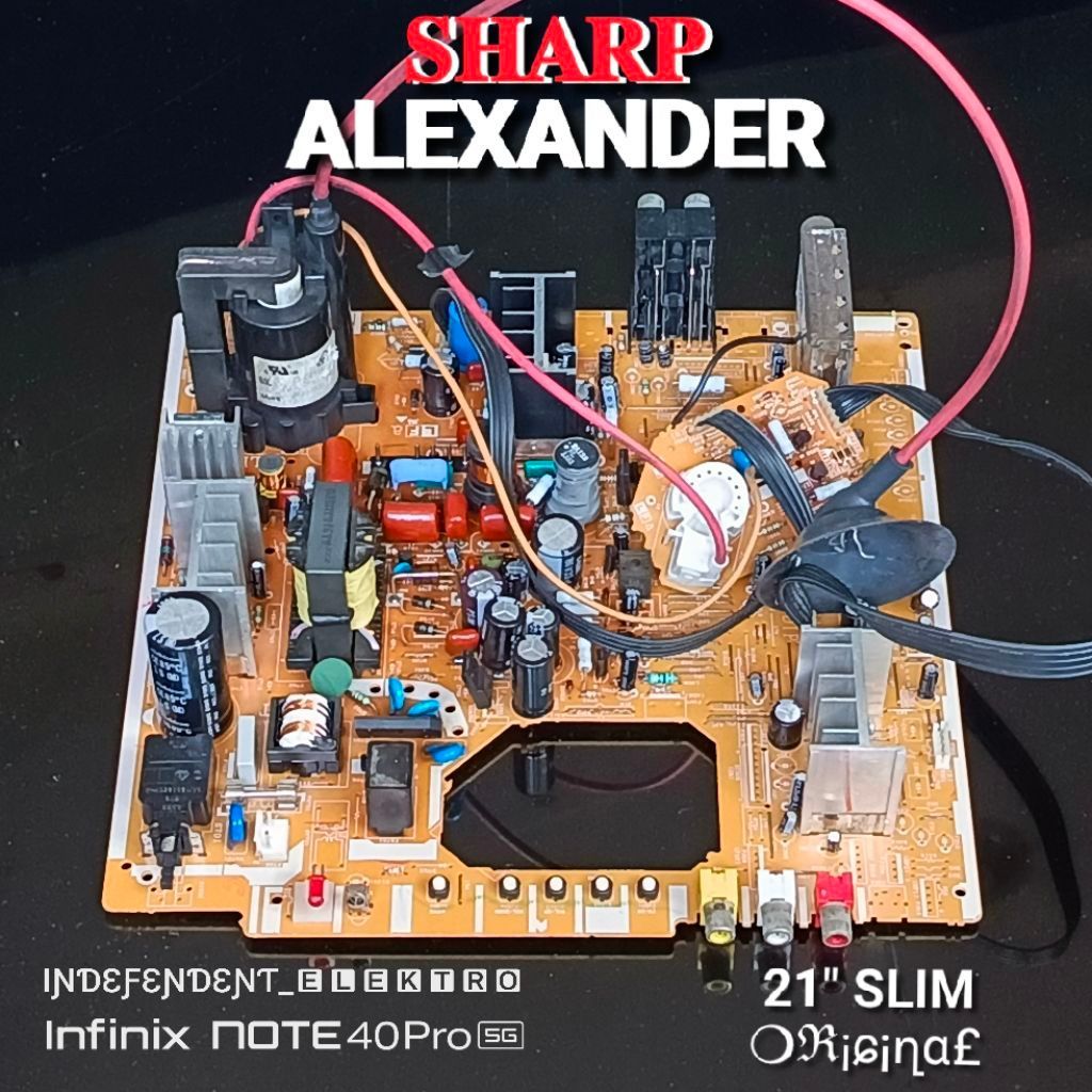 Mesin Sharp Alexander Slim   Mesin Tv sharp Alexander 21inchi slim   Mesin Tv second Normal