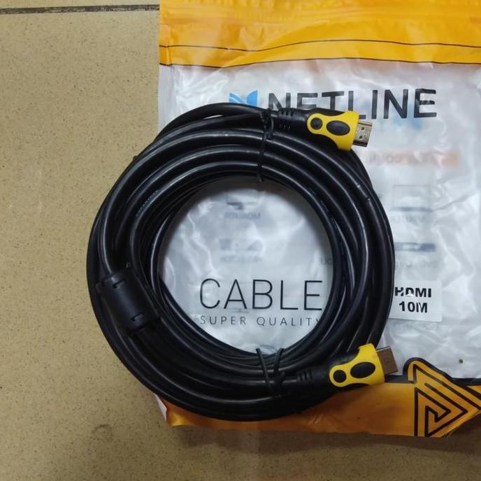 BEBAS ONGKIR - Netline Kabel HDMI 10Meter Gold Plated