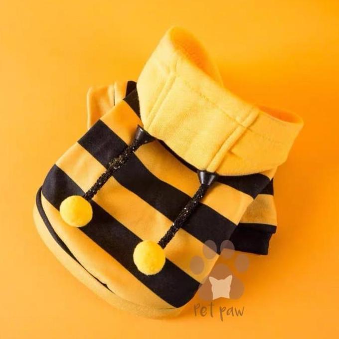 PREMIUM Petpaw Baju Anjing Kucing Kostum Bumble Bee Hoodie Costume Bee