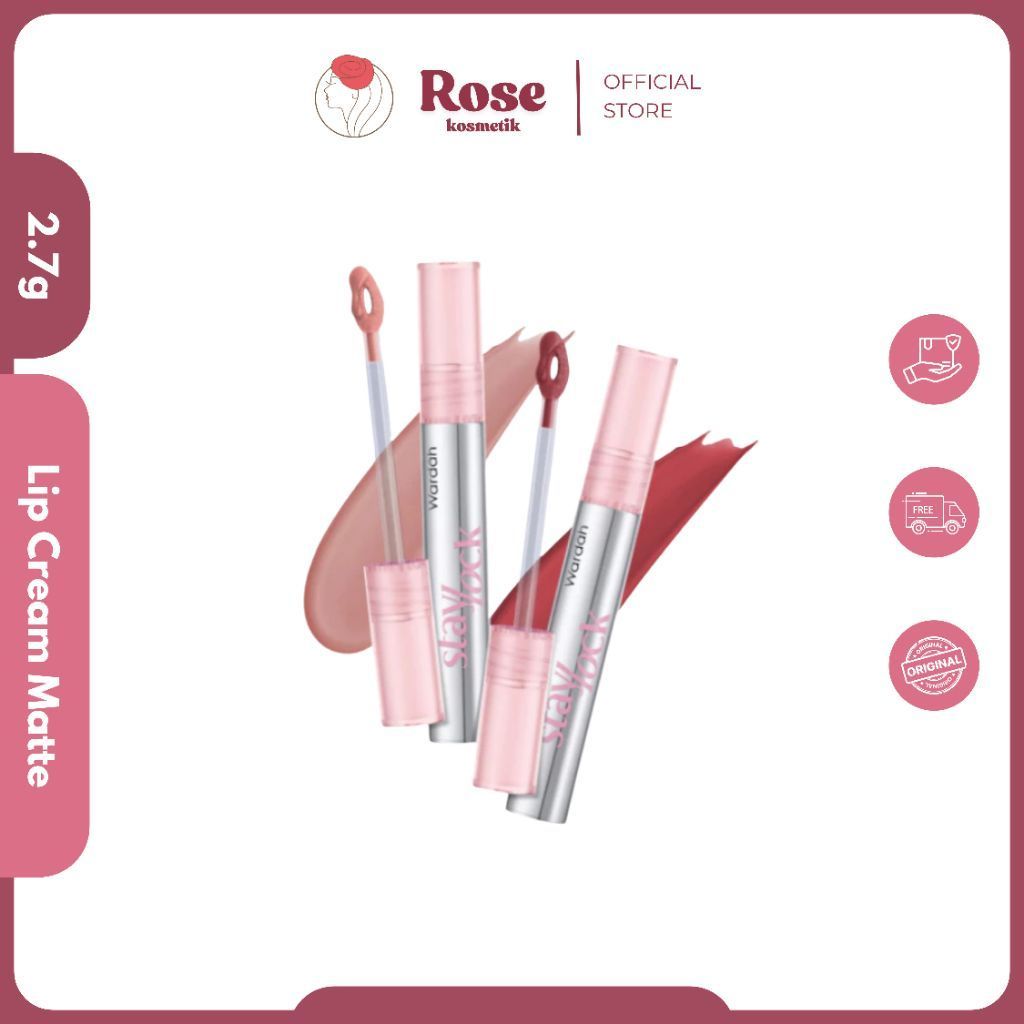 Wardah Staylock Lip Matte 2.7g | Stay Lock Wardah Lip Cream Tahan Lama Awet Long Lasting Waterproof 