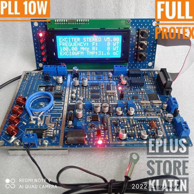 PREMIUM Exciter PLL 10 Watt 87.5-105 Mhz Stereo Pemancar FM Module