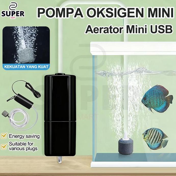 Pompa Udara Aquarium USB Aerator/Aerator Aquarium USB Pompa Udara Akuarium Ikan Airator Gelembung/Po