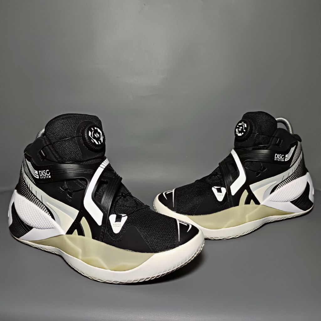 sepatu  basket second PUM A Disc Rebirth 'Black Glacier Grey . size 40 insol 25,5 cm
