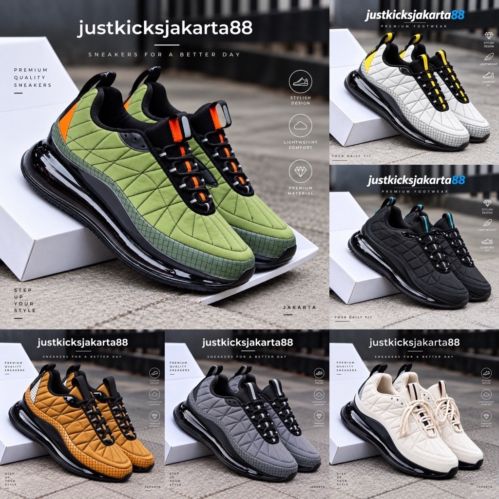 Sepatu Tabung Bawah AM 720 818 Black Blue