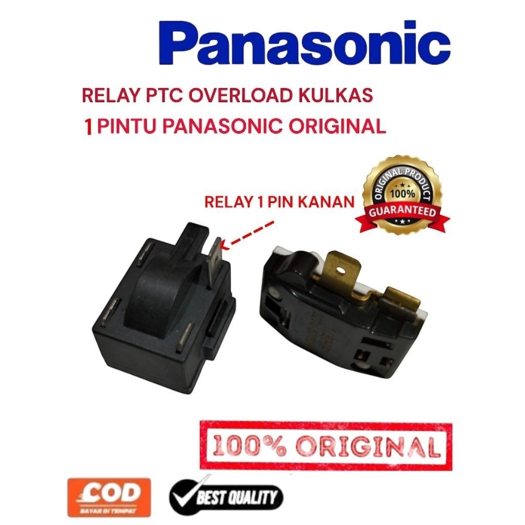 Relay ptc dan overload kulkas panasonic 1 pintu Original relay kulkas panasonic 1 pintu