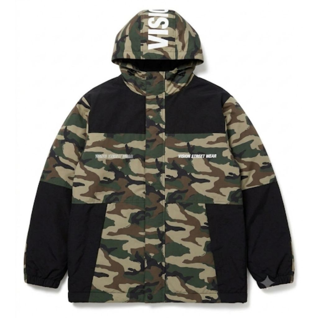 Jaket puffer camo vision street wear