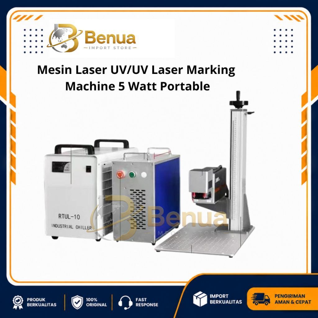 Mesin Laser UV/UV Laser Marking Machine 5 Watt Portable