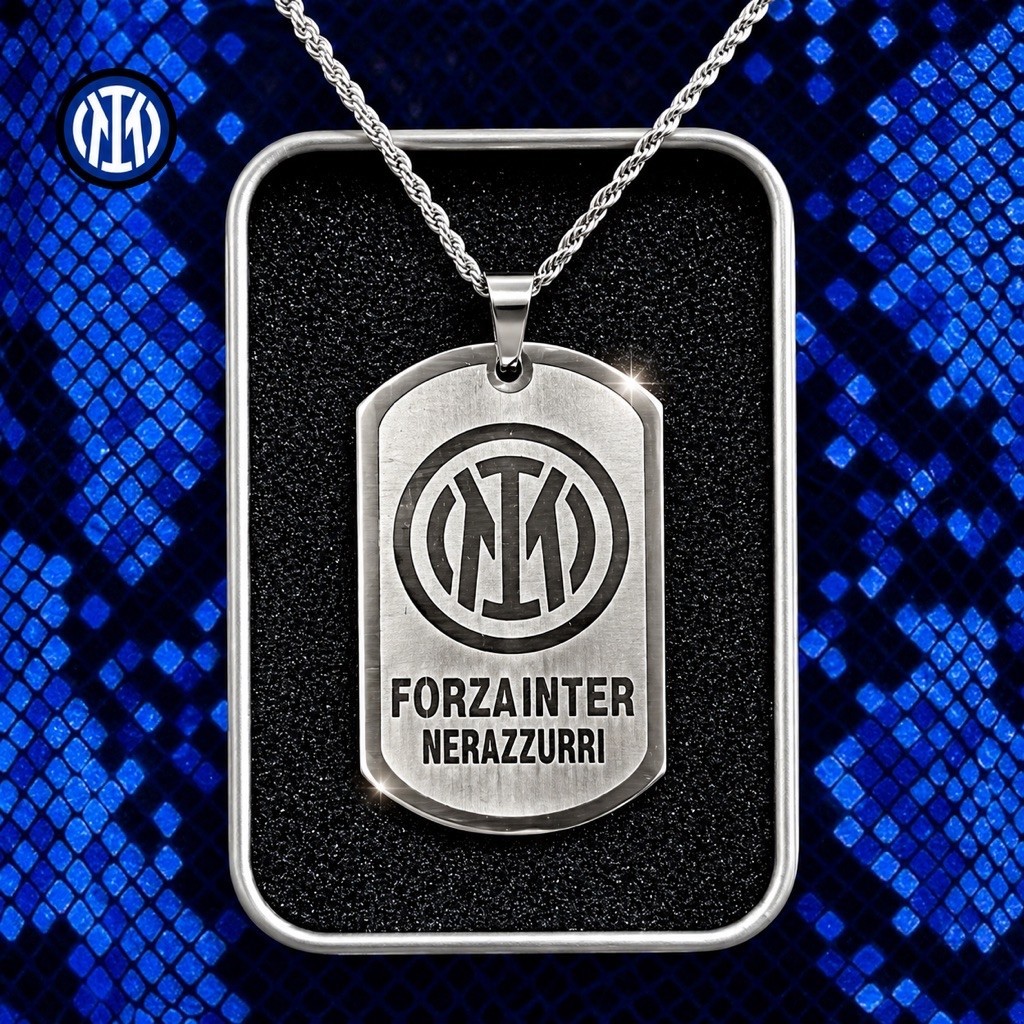Kalung Inter Milan / kalung bola Inter / aksesoris Inter milan / Internazionale milano