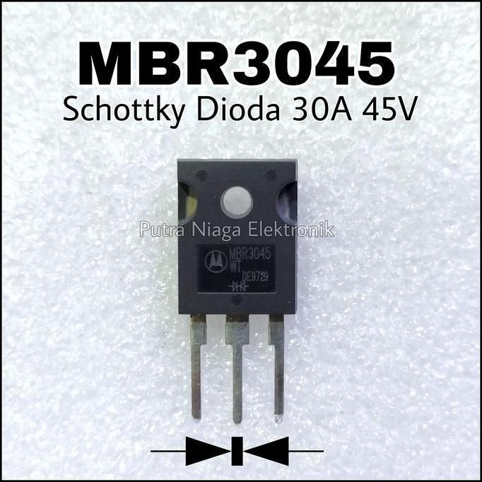 MBR3045 DIODA SCHOTTKY 30A 45V DUAL DIODE SCHOTKY RECTIFIER