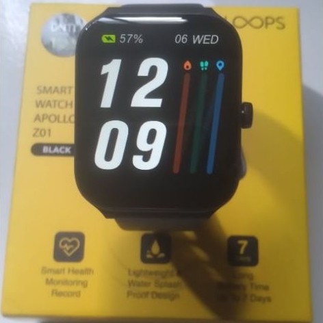 LOOPS Apollo Z01 Smartwatch Pemantau Detak Jantung Notifikasi 7 Hari Baterai