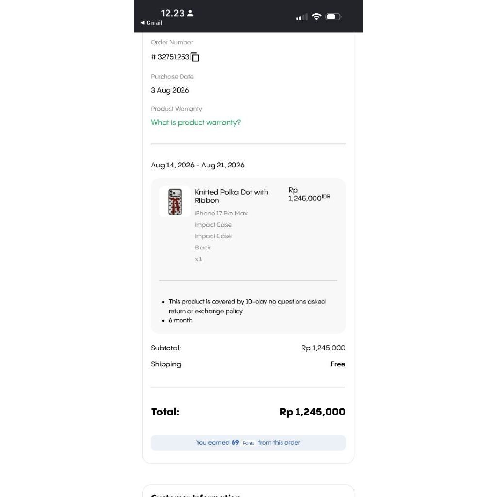 casetify 17 pro max original preloved