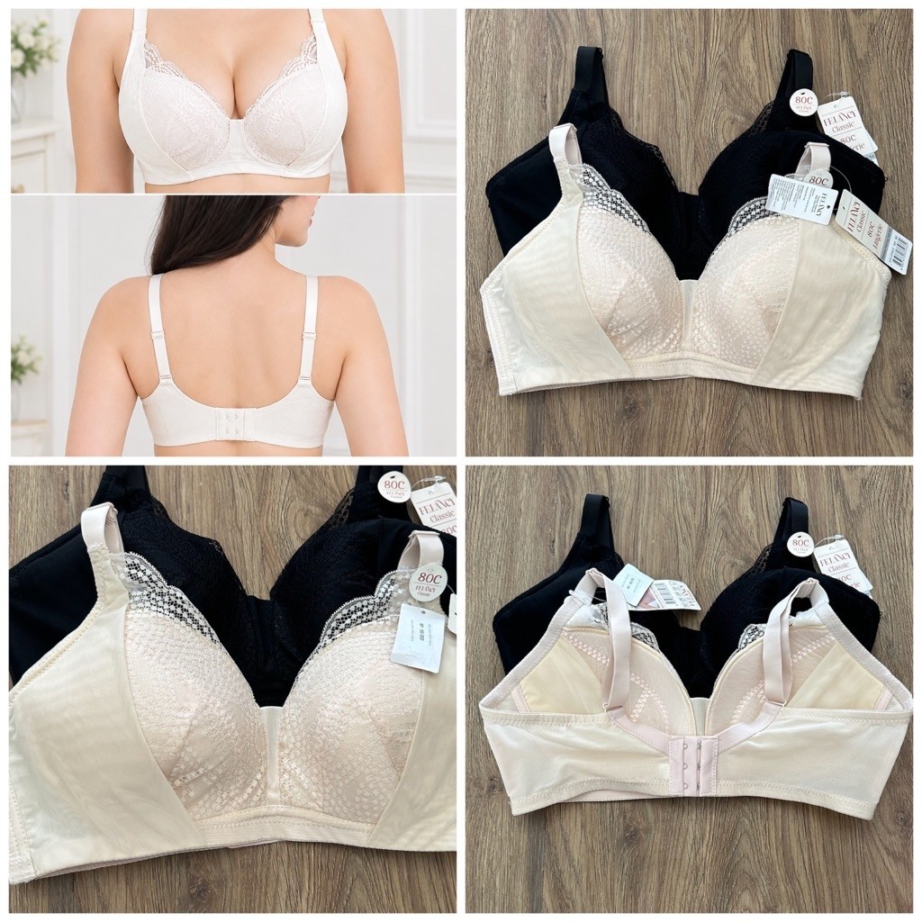 Felancy bra classic wireless full cup 072-1062C soft bra big cup