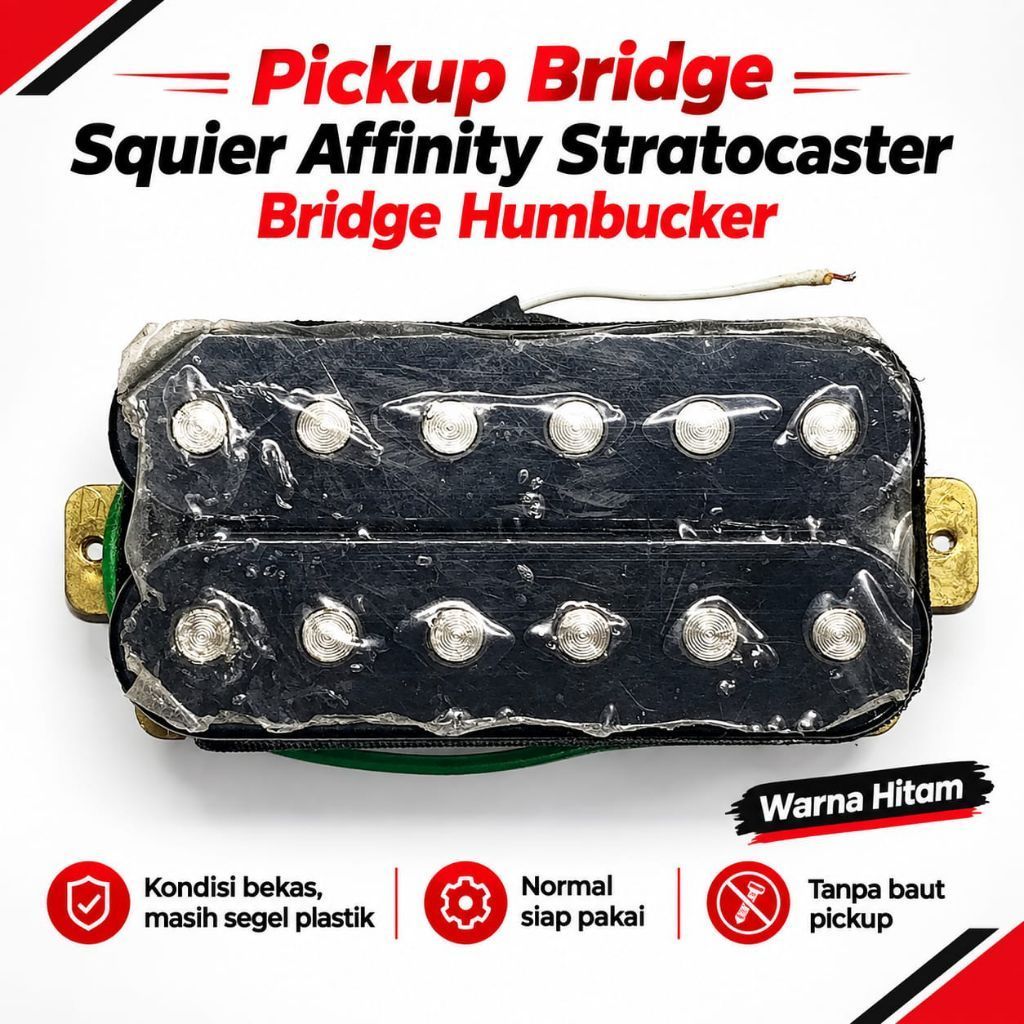Pickup Gitar Squier Stratocaster Affinity Humbucker Bridge Hitam