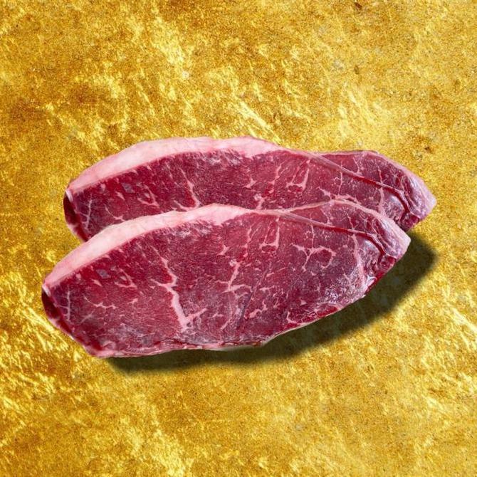 Food- Sirloin Gyu Steak - Tokusen Mb 6 Sirloin Steak / Rump