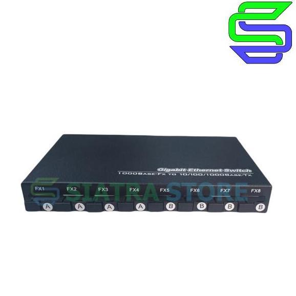 Media Converter 8 Port FO 2 Port Gigabit LAN/ 8 FO 2 Gigabit LAN