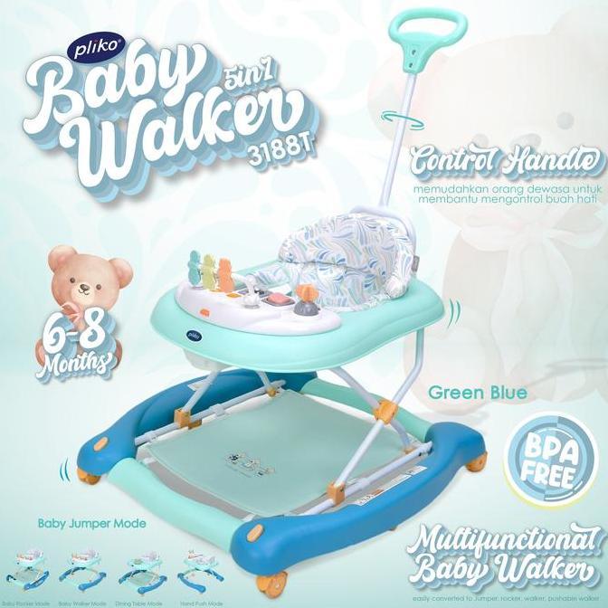 Pliko Multifunction Baby Walker - Alat Bantu Jalan Anak Bayi