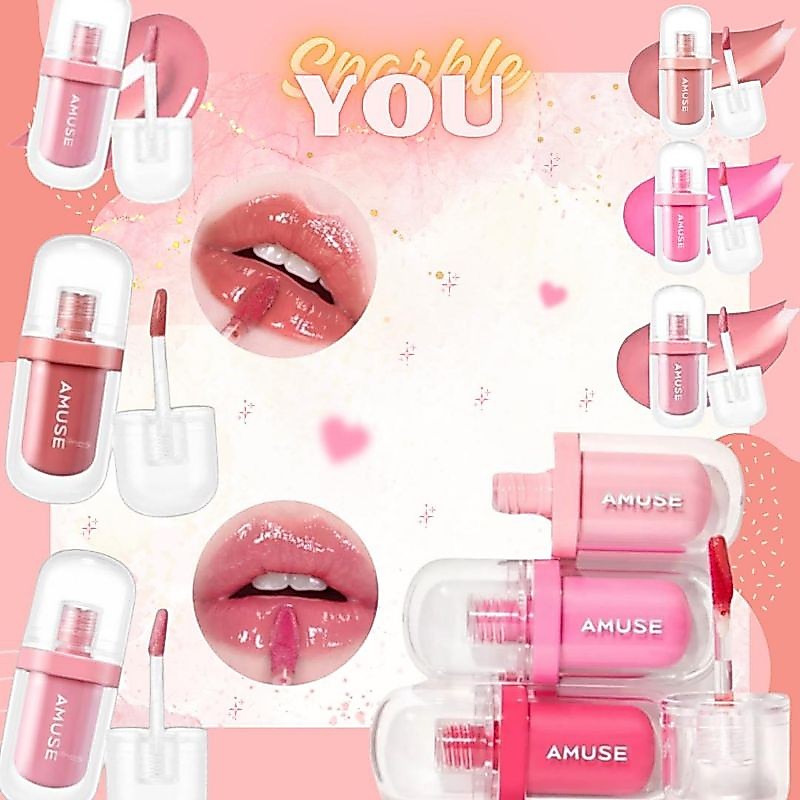[100% ORI KOREA] Amuse Lip Jelly Gloss + Tint