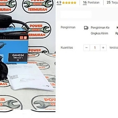 Mesin Gurinda Tangan Makita GA 4034 4" GA4034 Gerinda Makita 4"