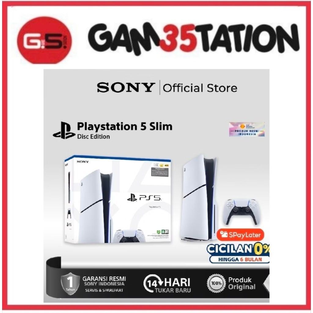 PLAYSTATION 5 SLIM DISC GARANSI INDONESIA