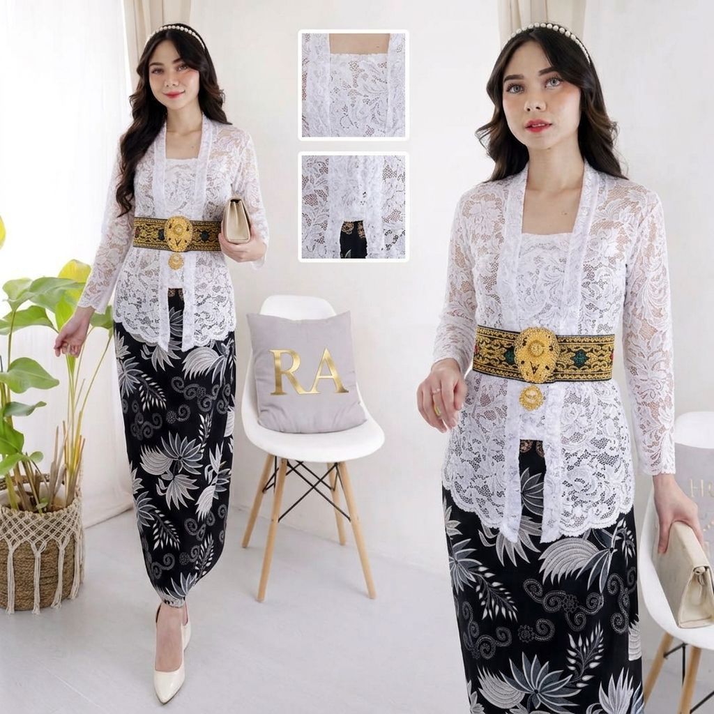 (KEBAYA SAJA) /Kebaya brokat modern - kebaya bali wanita wisuda aesthetic