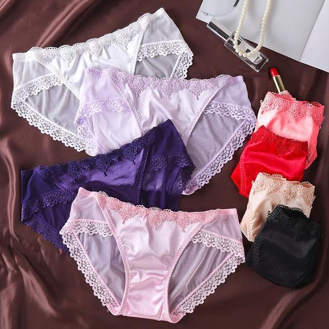 [NL] SEXY PANTY PANTIES LADY CELANA KOLOR PEREMPUAN SEKSI CD KATOK WANITA BROKAT TRANSPARAN NERAWANG