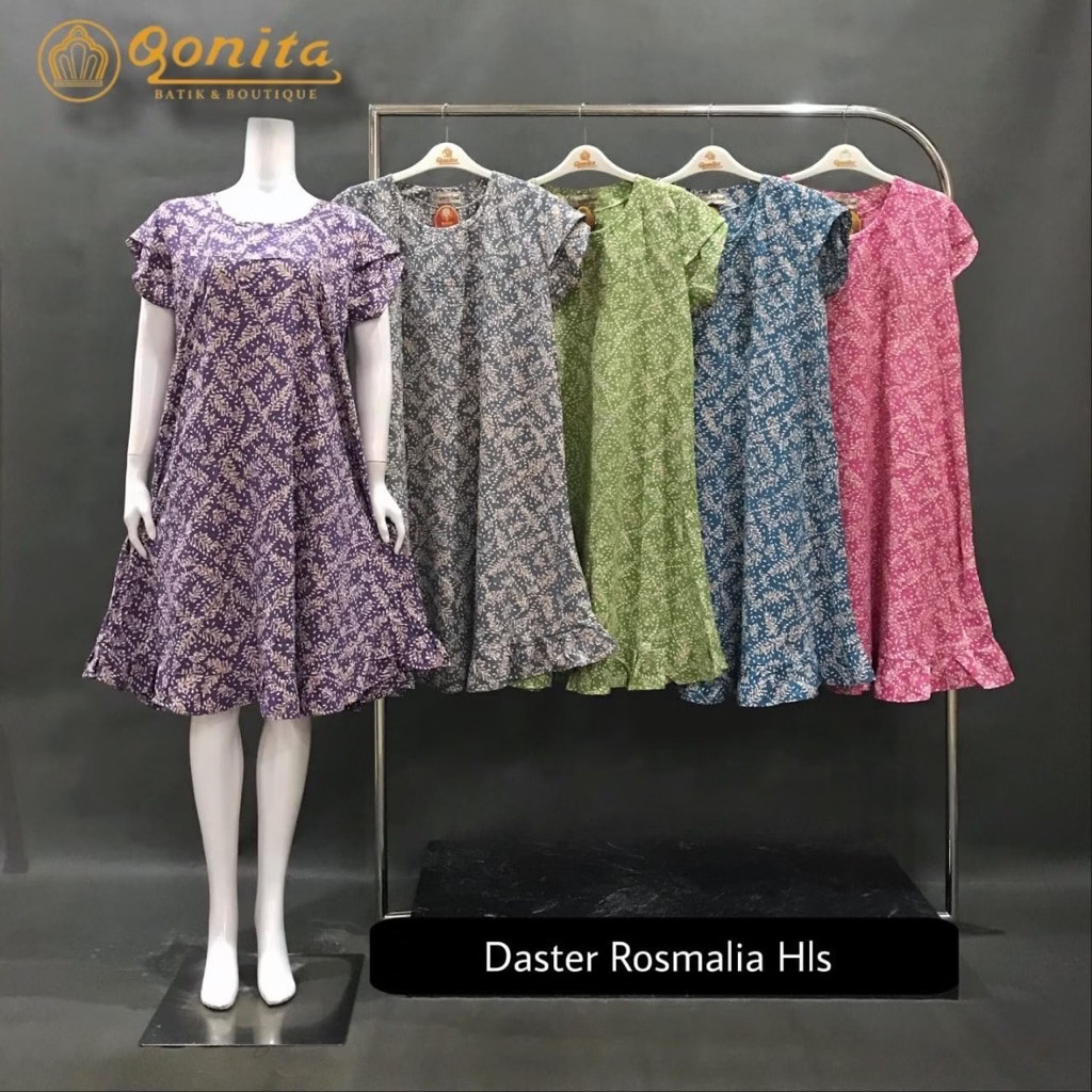 DASTER ROSMALIA HLS BY QONITA BATIK PEKALONGAN - LENGAN KELOPAK TULIP