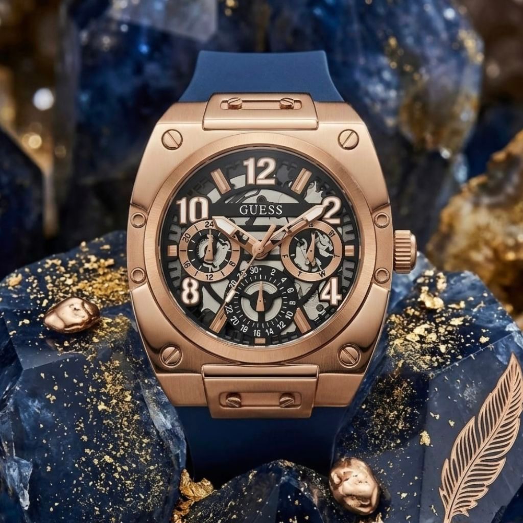 NEW GUESS GW0569G3 BIRU ROSEGOLD original