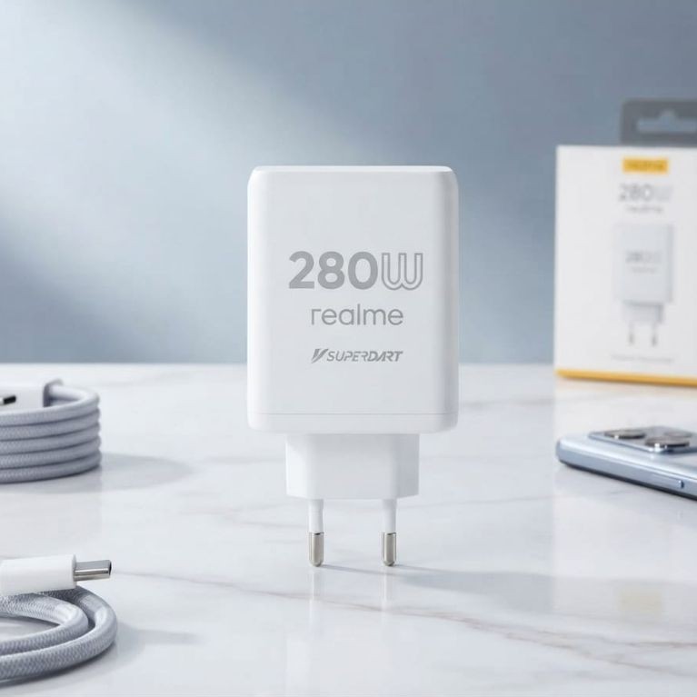 Kepala Charger USB Original REALME 280W Fast Charging