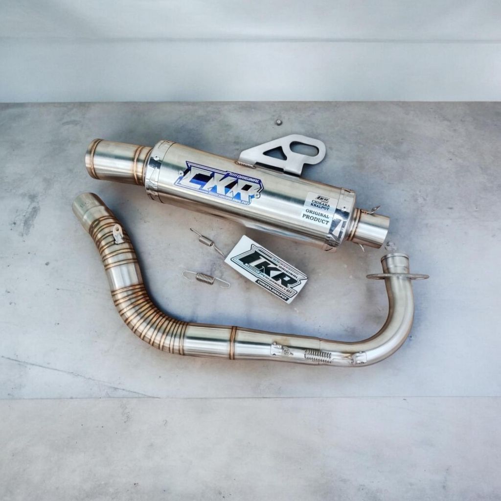 Knalpot Racing Non Samlong Stainless Original CHIKARA.KNALPOT BEAT KARBU
