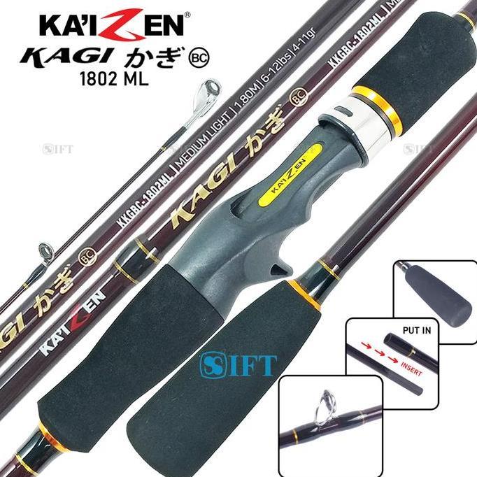 Pilihan - Joran Bc Kaizen Kagi | Baitcasting | Toman Snake Head Gabus