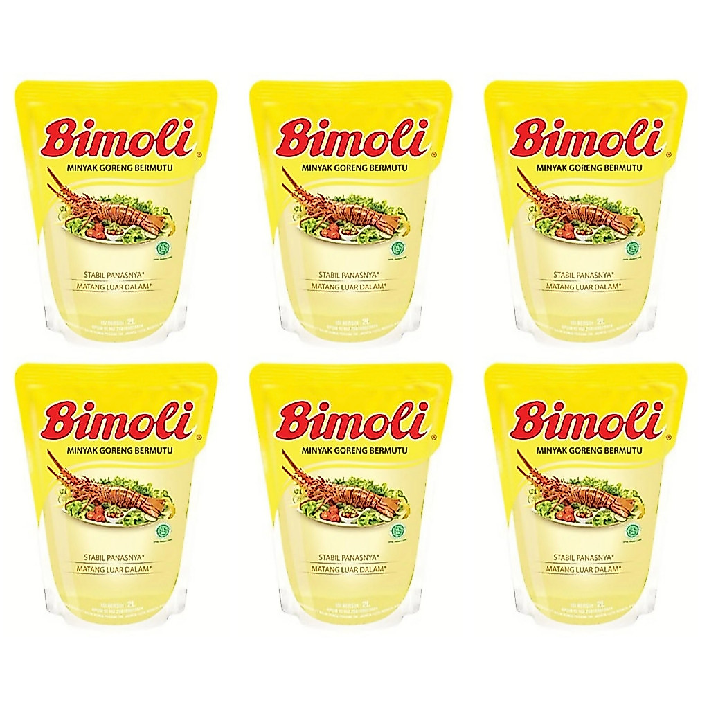 Bimoli 2 Liter 1 Dus Isi 6 Minyak Goreng