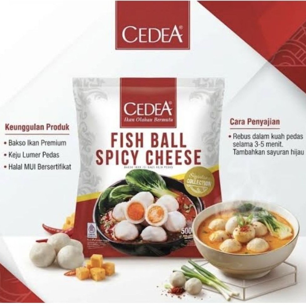 CEDEA FISH BALL SPICY CHEESE 500 GR