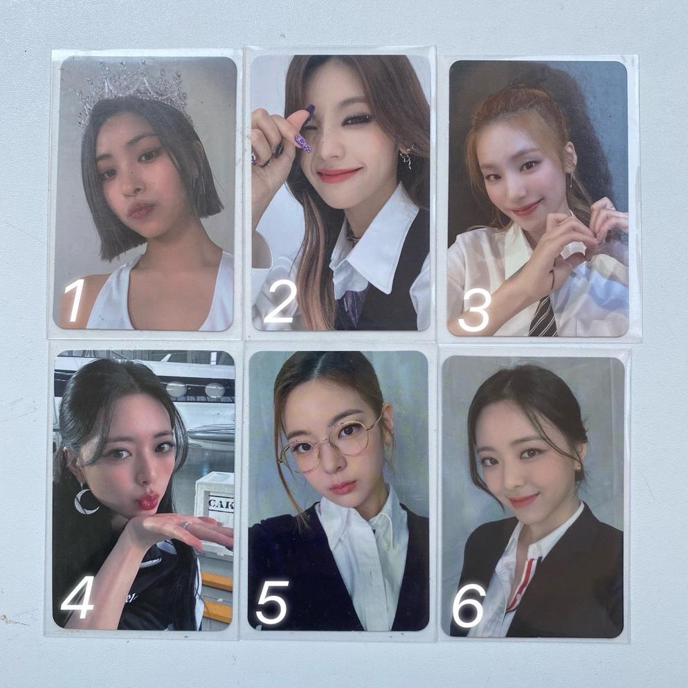 [TL] PC ITZY OFFICIAL PHOTOCARD RYUJIN YEJI YUNA LIA CHAERYEONG ALBUM CHESIRE CHECKMATE KILL MY DOUB