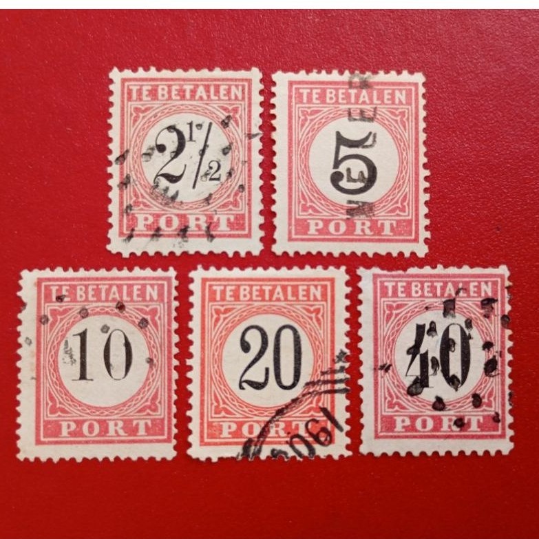 PRANGKO NED INDIE PORTO ANGKA HITAM 1882 - 1888