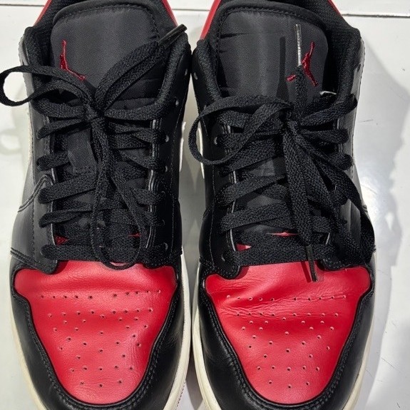 air jordan 1 low bred toe