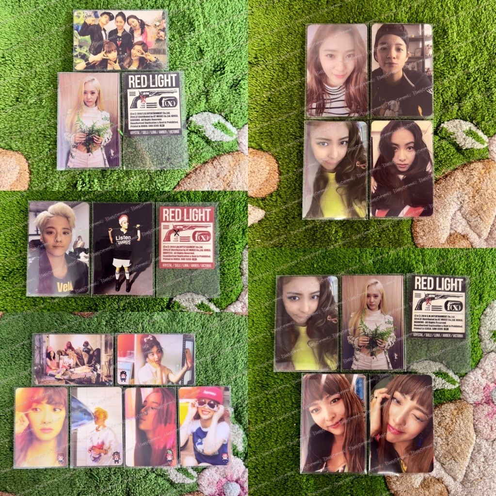 [ TIDAK DIJUAL SATUAN | BACA DESC ] PC PHOTOCARD F(X) FX PINK TAPE RED LIGHT LUNA FREE SOMEBODY 4WAL